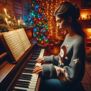 Noelle encuentra en en un lugar de ventas de trebejos un libro de cuero que contiene varias partituras, lo compra y emocionada lo lleva a casa para compartir con su abuelo y el resto de su familia pues, esta será la primer noche buena que no estará su abuela presente y era ella quien tocaba el piano. Ahora, con un nuevo libro de partituras, Noelle compartirá con la familia para recordar a su abuela. 